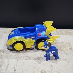 Paw Patrol Mighty Pups Super Paws Chase Deluxe Vehicle with Lights and Sounds‎